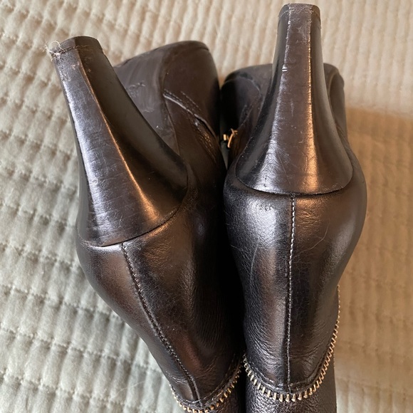 Geox Black Leather Ankle Boot EU38 - Picture 3 of 6